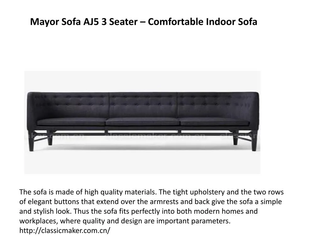 mayor sofa aj5 3 seater comfortable indoor sofa