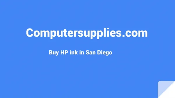 Buy HP ink in San Diego