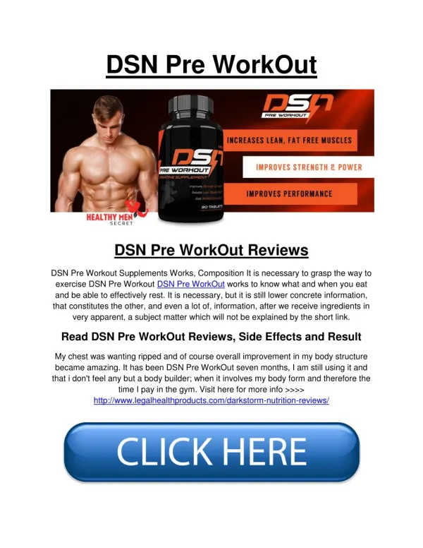 DSN Pre WorkOut