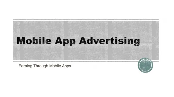 Mobile App Advertising