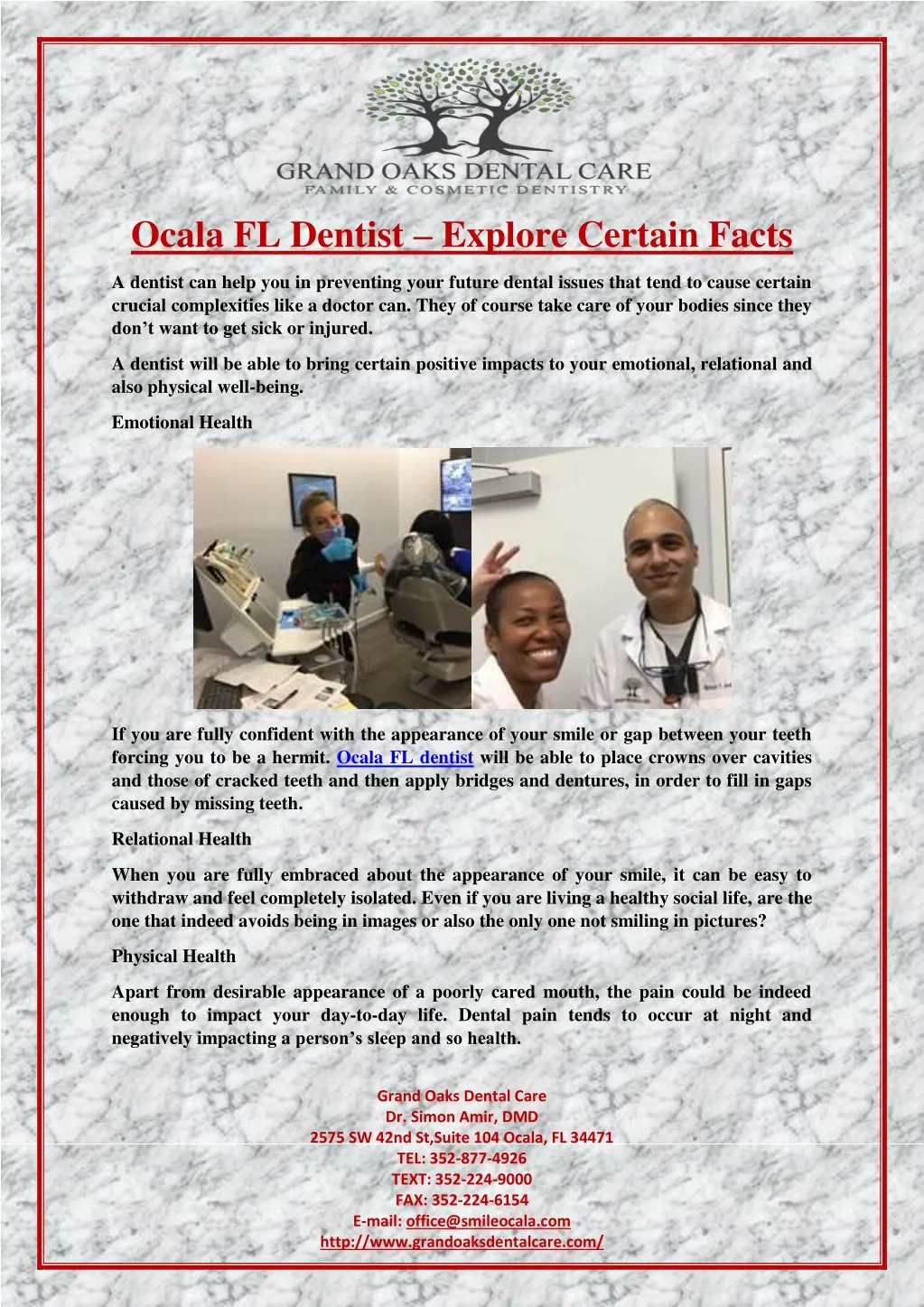 ocala fl dentist explore certain facts