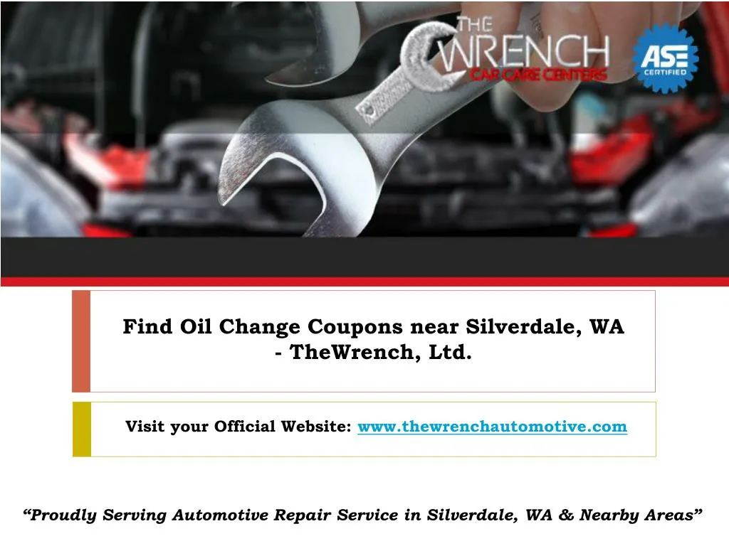 find oil change coupons near silverdale wa thewrench ltd
