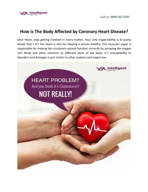 How is The Body Affected by Coronary Heart Disease?