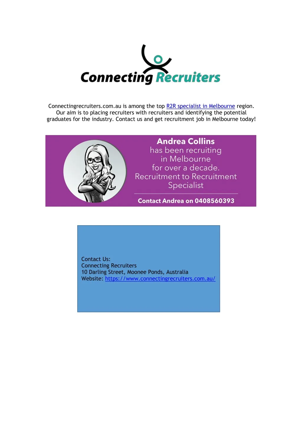 connectingrecruiters com au is among