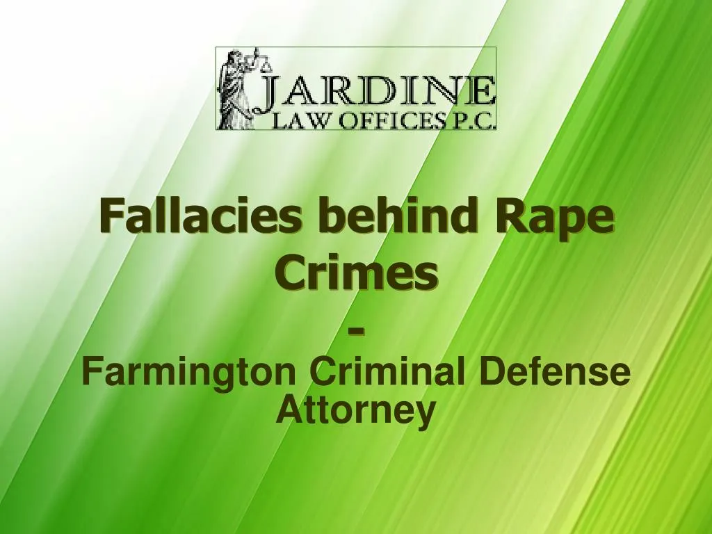 fallacies behind rape crimes