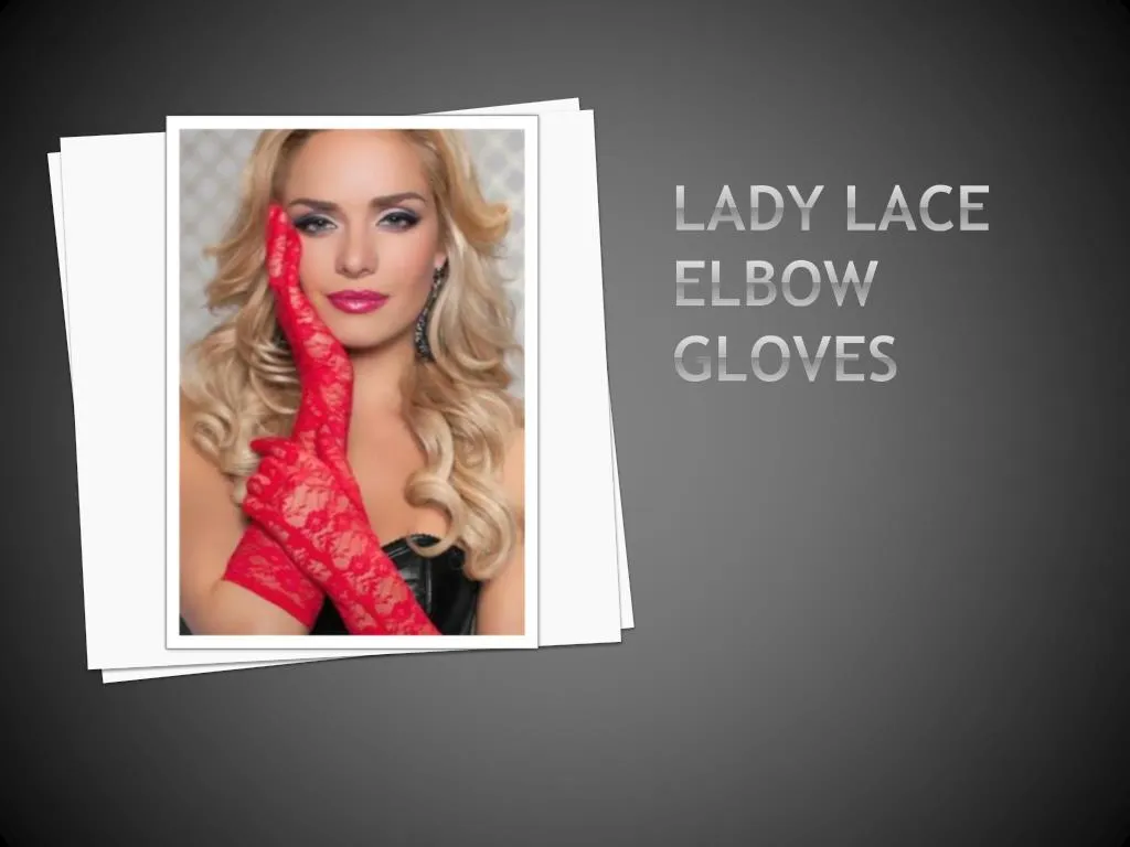 lady lace elbow gloves