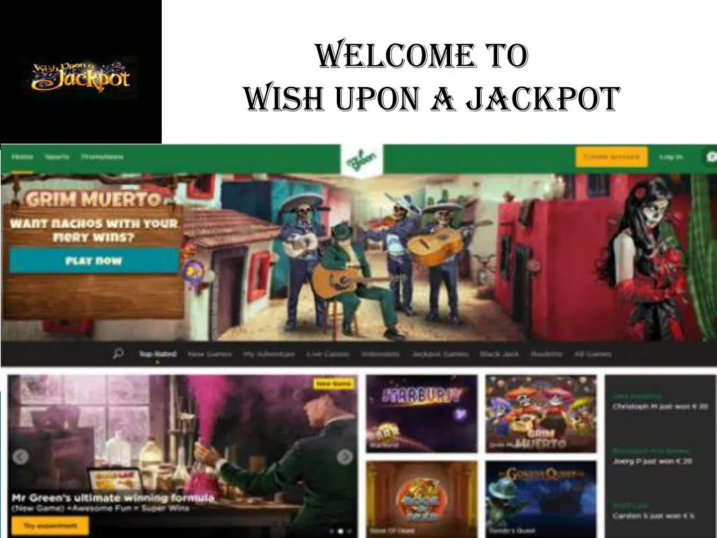 welcome to wish upon a jackpot