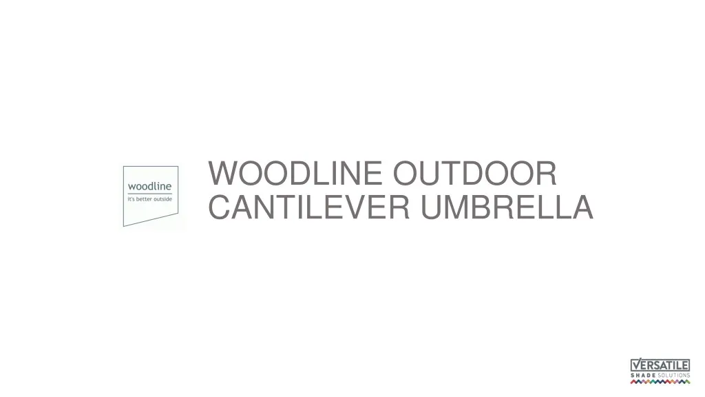 woodline outdoor cantilever umbrella
