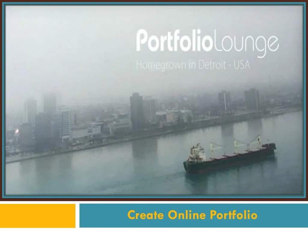 create online portfolio