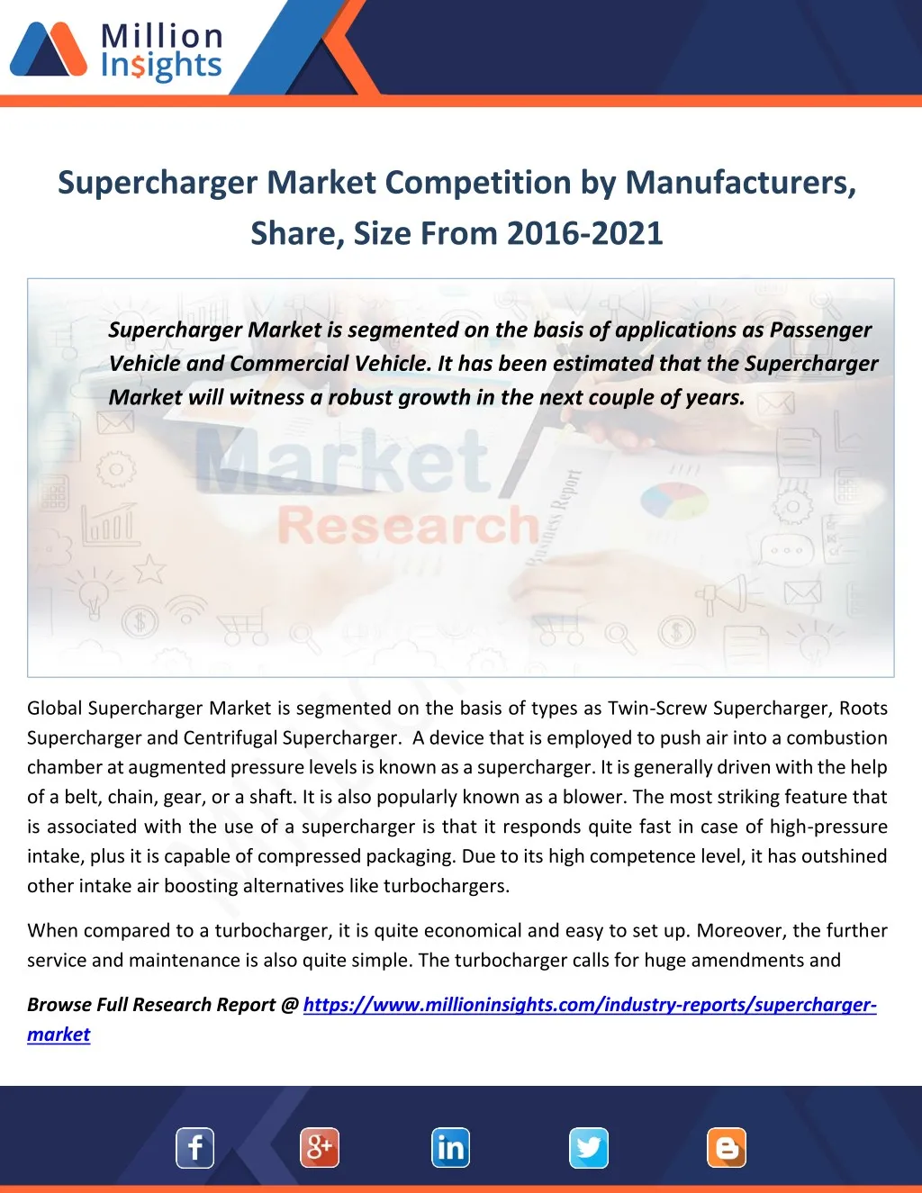 supercharger market competition by manufacturers