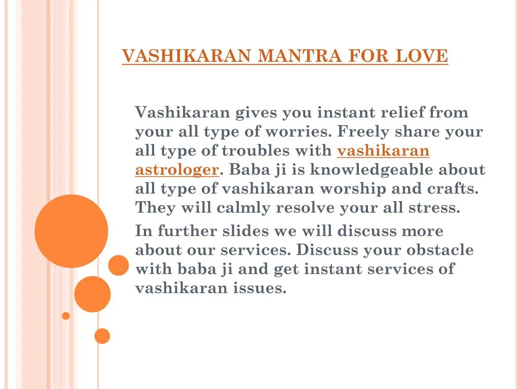 vashikaran mantra for love