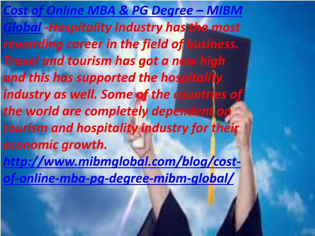 cost of online mba pg degree mibm global