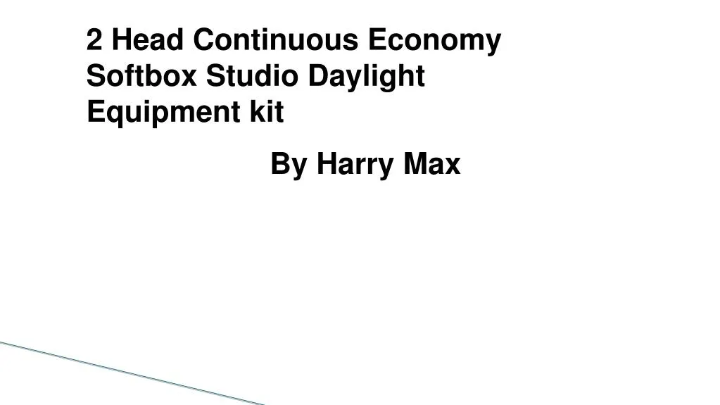 2 head continuous economy softbox studio daylight