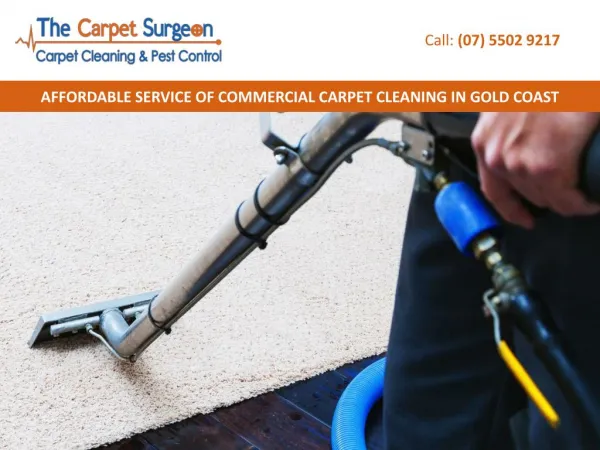 AFFORDABLE SERVICE OF COMMERCIAL CARPET CLEANING IN GOLD COAST