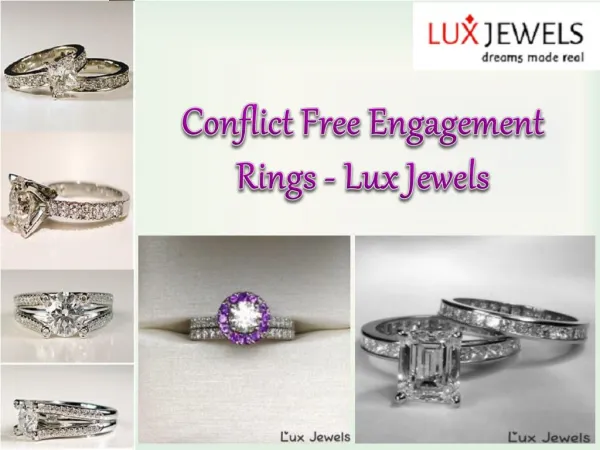 Conflict Free Engagement Rings - Lux Jewels