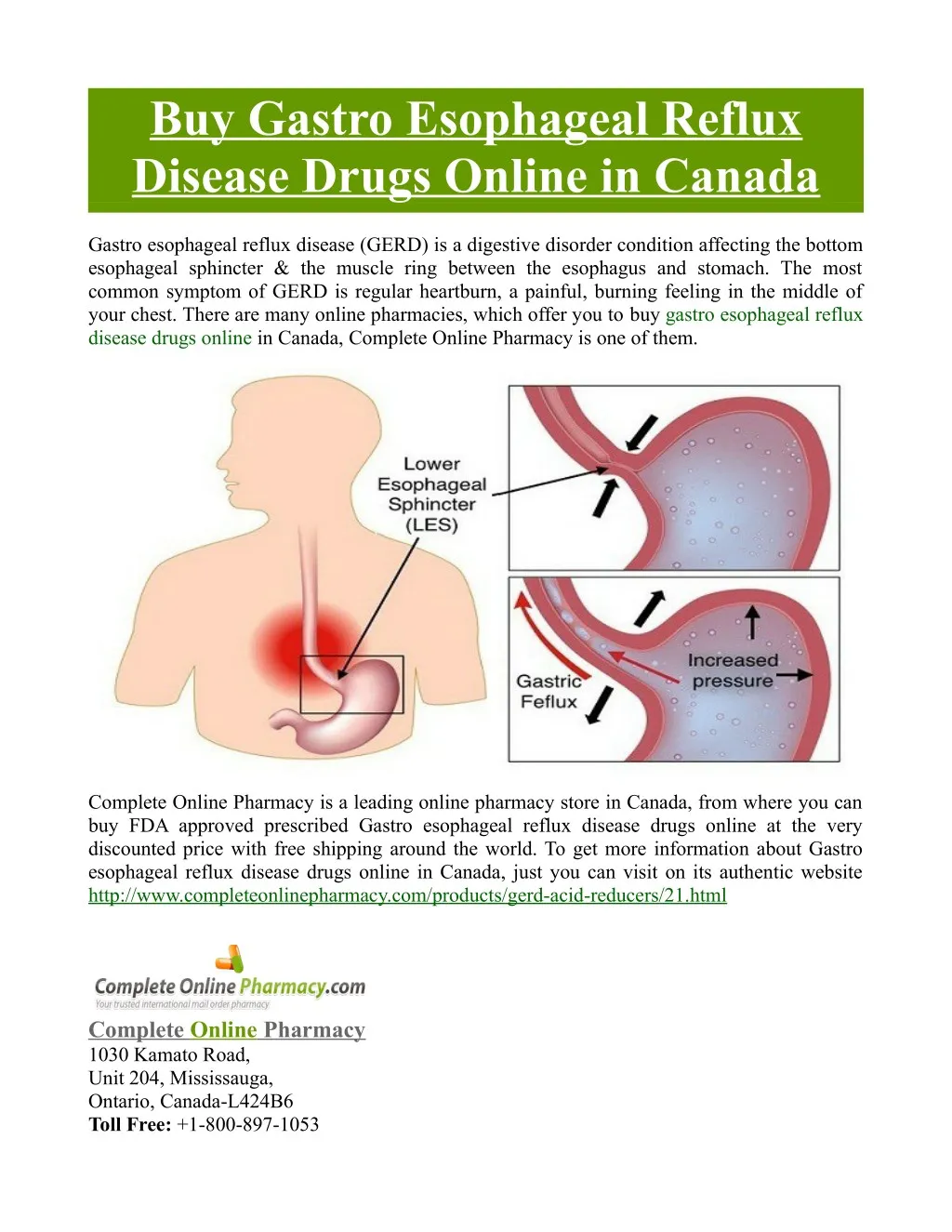 buy gastro esophageal reflux disease drugs online