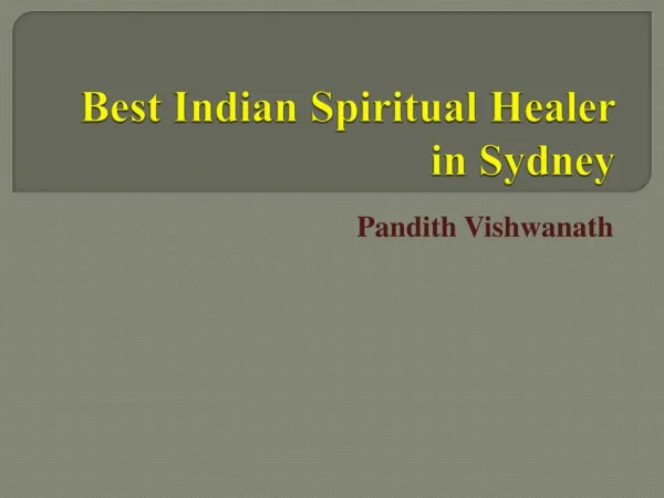 Best Spiritual healing services in sydney