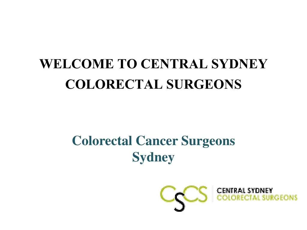 welcome to central sydney colorectal surgeons