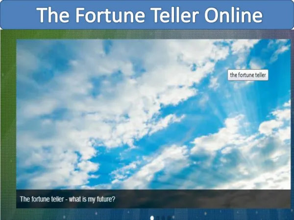 Fortune teller online