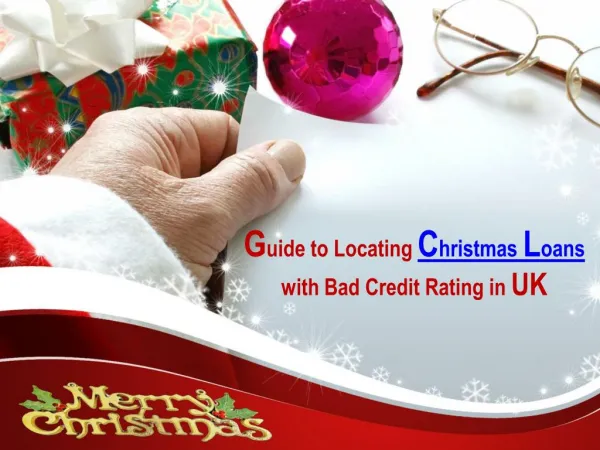 Avail Quick & Hassle Free Christmas Loans in UK