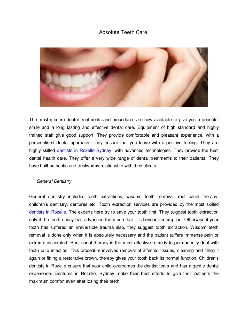 absolute teeth care