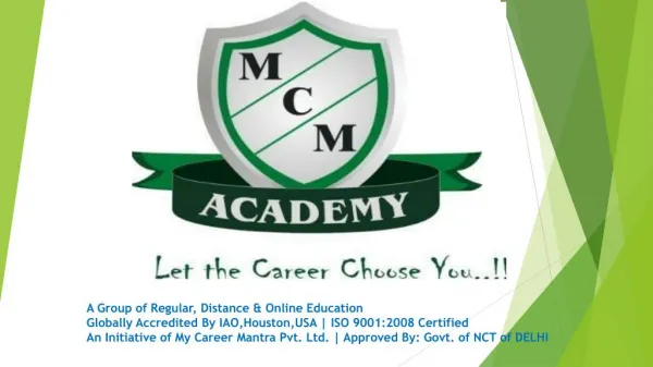 Best Distance Education Academy in Delhi|MCMAcademy