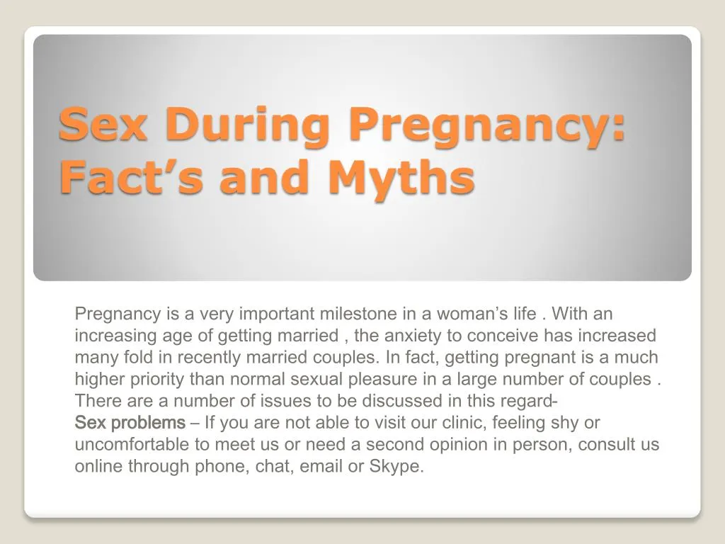 sex during pregnancy fact s and myths