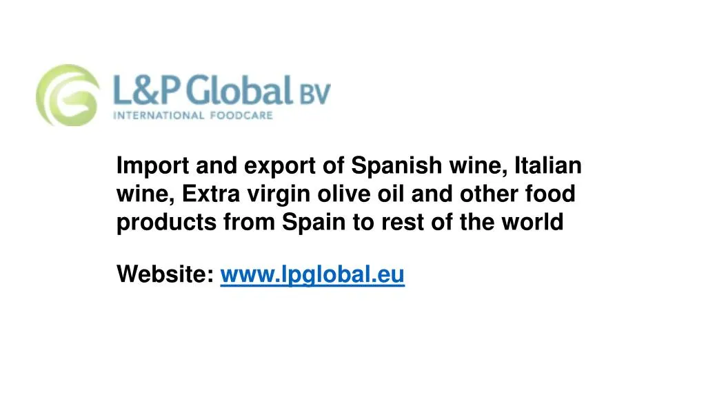 import and export of spanish wine italian wine