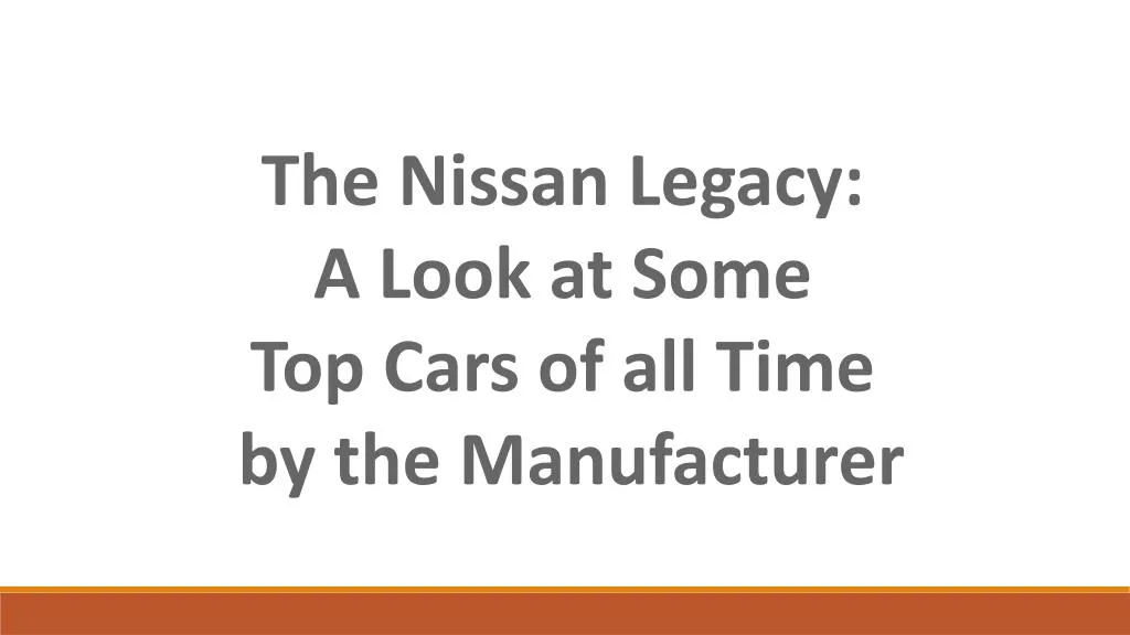 the nissan legacy a look at some top cars