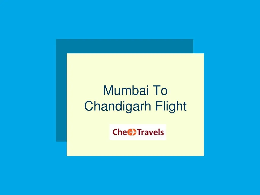 mumbai to chandigarh flight