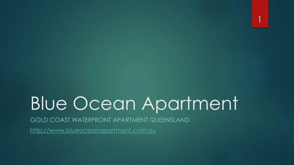 blue ocean apartment