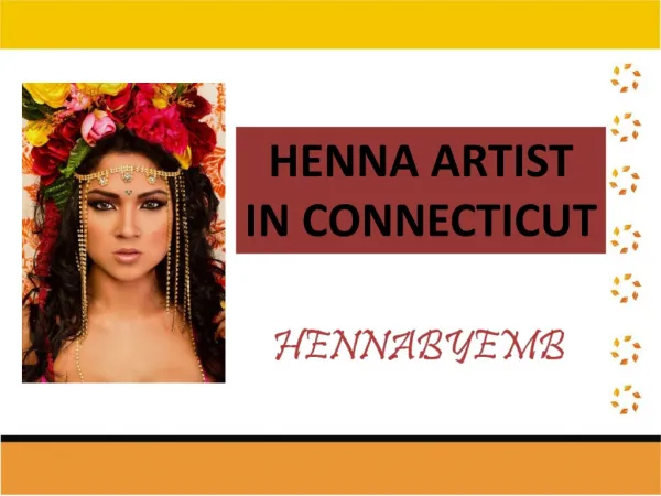 Creative henna artist in Connecticut