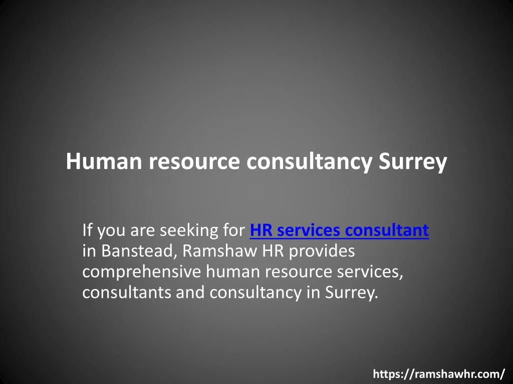 human resource consultancy surrey