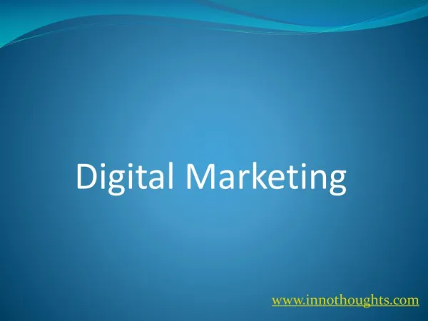 PPT on Digital Marketing