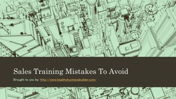 Sales Training Mistakes To Avoid