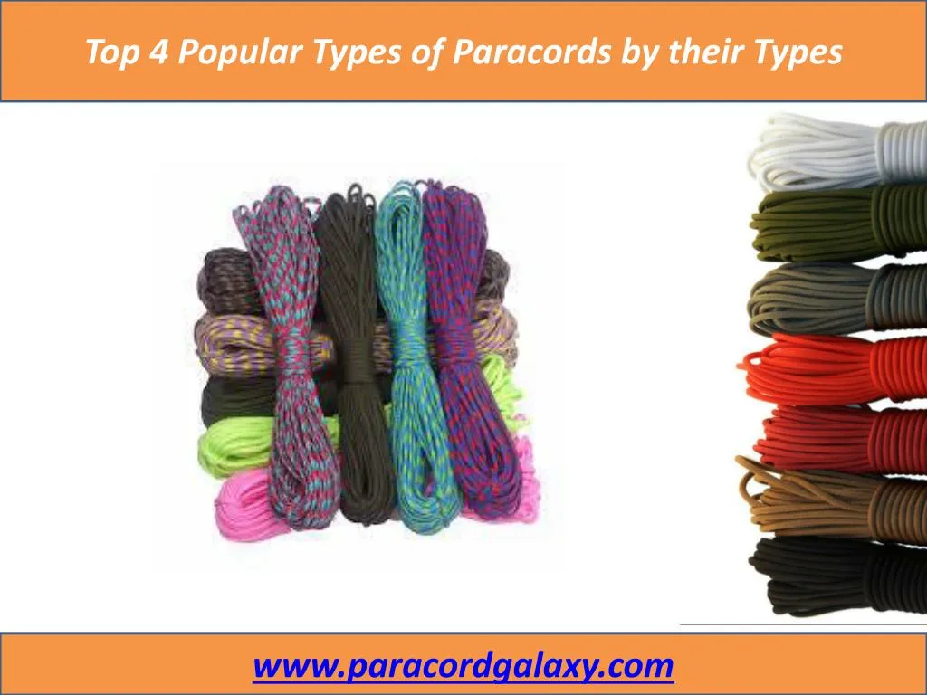 top 4 popular types of paracords by their types