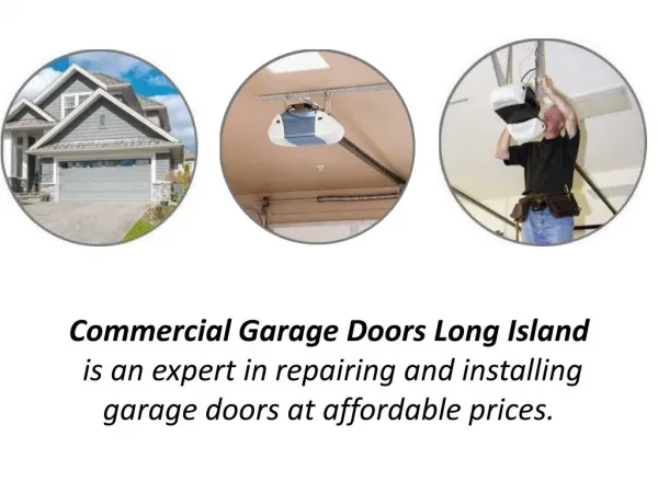 Suffolk County Garage Door installs and repairs