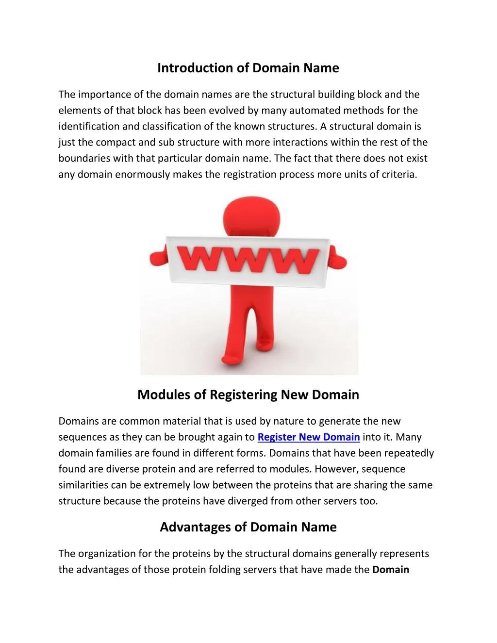 introduction of domain name