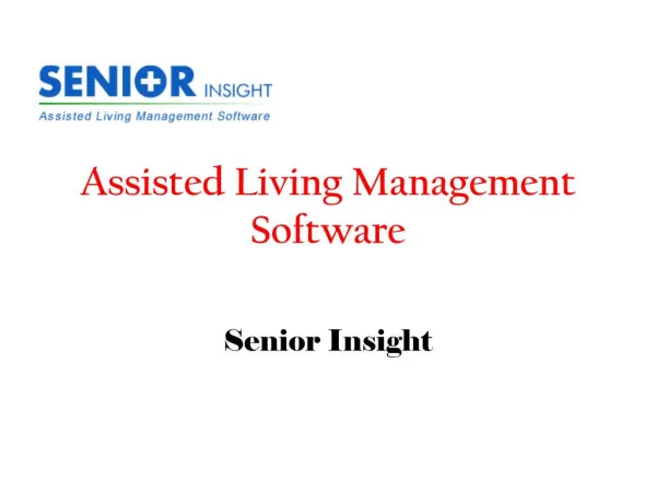 Assisted Living Management Software