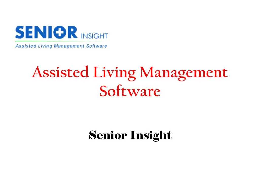 assisted living management software