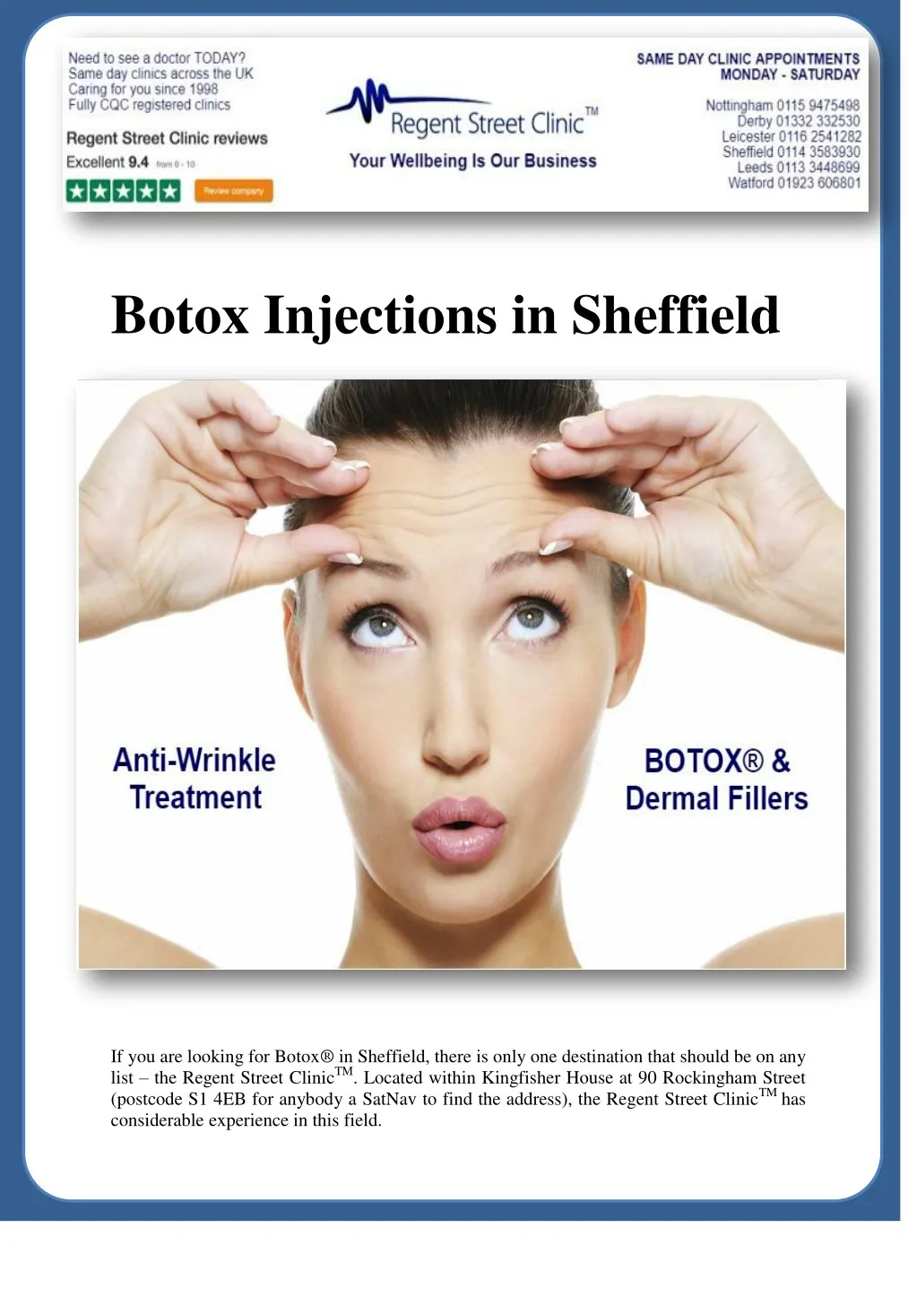 botox injections in sheffield