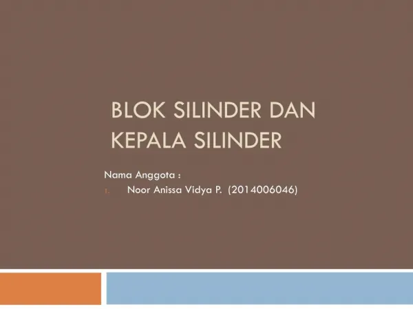 ppt blok silinder