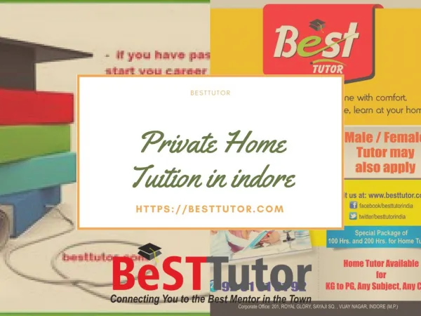 Private Home Tuition in indore