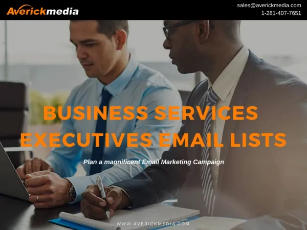 Business Services Industry Executives Email Lists
