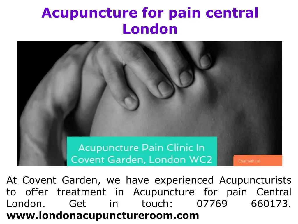 acupuncture for pain central london