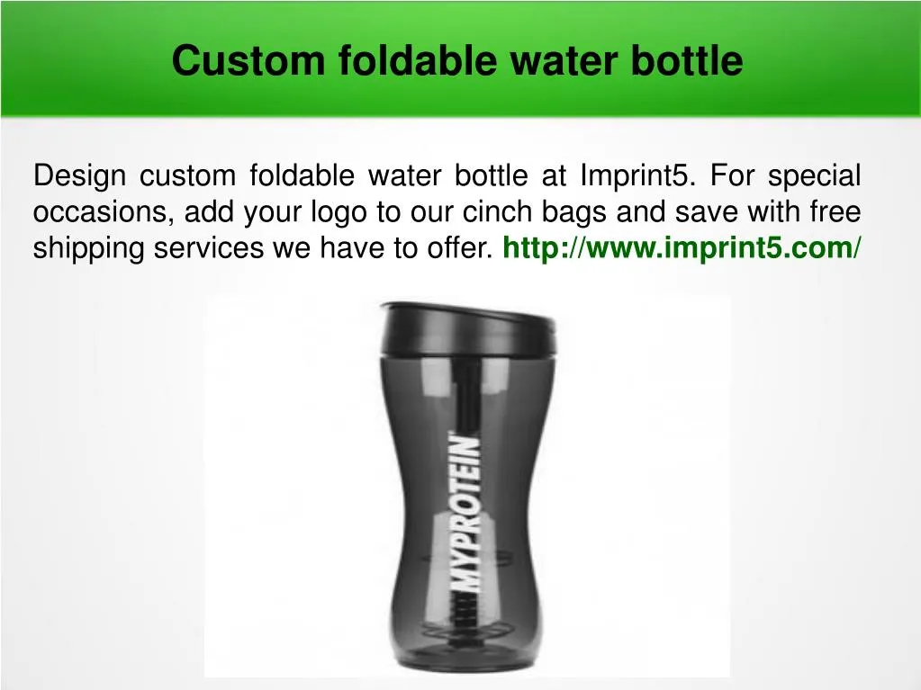 custom foldable water bottle
