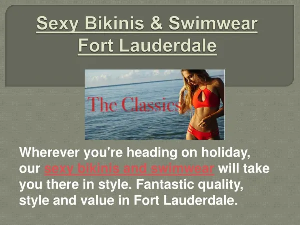 Custom Bikinis Fort Lauderdale