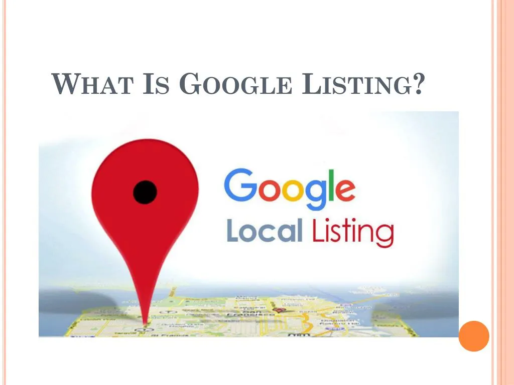 what is google listing