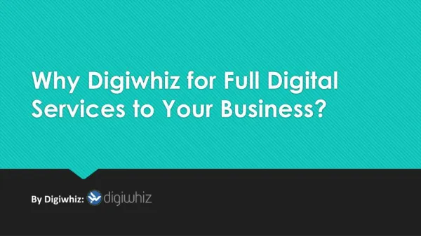 Why Digiwhiz for Full Digital Services to Your Business