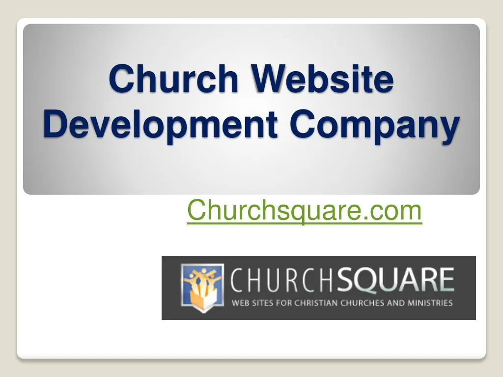 church website development company